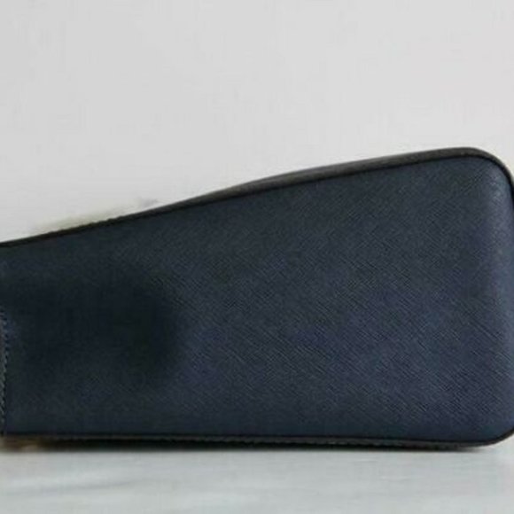 MICHAEL KORS CYNTHIA NAVY BLUE SAFFIANO LEATHER CROSSBODY SATCHEL BAG - NWT! - Picture 6 of 10